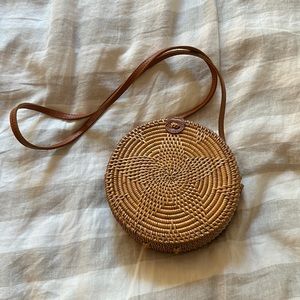 Wicker Crossbody Bag